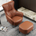 Scandinavian Style Recliner Armchair Modern Minimalist Tiger Chair Genuine Leather Single Sofa Luxurious High Back Casual Chair for Living Room Lazy Chair Scandinavian Style Recliner Armchair Modern Minimalist Tiger Chair Genuine Leather Single Sofa Luxurious High Back Casual Chair for Living Room Lazy Chair