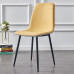 Modern Creative Luxury Lightweight Metal Nordic Leather Dining Chair Chair Back Home Office Desk Bench