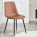 Modern Creative Luxury Lightweight Metal Nordic Leather Dining Chair Chair Back Home Office Desk Bench