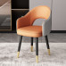 Lightly Luxurious Nordic High End Chair Home Leather Stool Modern Minimalist Dining Table and Chairs Home Living Room Hotel Backrest Lightly Luxurious Nordic High End Chair Home Leather Stool Modern Minimalist Dining Table and Chairs Home Living Room Hotel Backrest