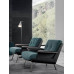 Single Person Leather Lounge Chair Luxury Lazy Designer Style Real Leather Relax Chair Solid Wood Living Room Balcony Minimalist High Back