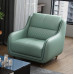 American Leather Single Sofa Chair Footrest Small Bedroom One Person Real Leather Sofa Modern Simple Living Room