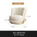 Modern Luxury Sofa Chairs Highend Business Reception Lounge Chairs Genuine Leather Single Person Swivel Sofas Negotiation Table and Chairs Combination