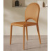 French Cream Saddleback Chair Dining Room Hotel Chair Home Use White Vanity Chair Modern and Simple Backrest Chair