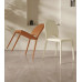 French Cream Saddleback Chair Dining Room Hotel Chair Home Use White Vanity Chair Modern and Simple Backrest Chair
