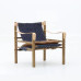 Vintage Artistic Wooden Armchair for Hunting Riding Leisure and Designer Sofa