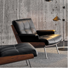 Luxurious Leather Daiki Style Sofa Chair Premium Designer Living Room Bedroom Balcony Lounge Chair for Single Person Reading Luxurious Leather Daiki Style Sofa Chair Premium Designer Living Room Bedroom Balcony Lounge Chair for Single Person Reading
