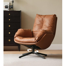 Italian Minimalist Designer Single Leather Sofa Living Room Creative Relaxation Tiger Chair Luxury Feather Padded Lazy Recliner Italian Minimalist Designer Single Leather Sofa Living Room Creative Relaxation Tiger Chair Luxury Feather Padded Lazy Recliner