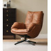 Italian Minimalist Designer Single Leather Sofa Living Room Creative Relaxation Tiger Chair Luxury Feather Padded Lazy Recliner
