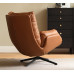 Italian Minimalist Designer Single Leather Sofa Living Room Creative Relaxation Tiger Chair Luxury Feather Padded Lazy Recliner