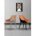 Italian Luxury Nordic Genuine Leather Dining Chair Home Designer Chair High End Simple Modern Minimalist Restaurant Backrest Chair
