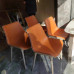 Italian Luxury Nordic Genuine Leather Dining Chair Home Designer Chair High End Simple Modern Minimalist Restaurant Backrest Chair