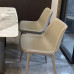 Italian Luxury Nordic Genuine Leather Dining Chair Home Designer Chair High End Simple Modern Minimalist Restaurant Backrest Chair