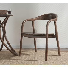 North American Black Walnut Wood Dining Chair Solid Wood Simple Homely Back Support Chair Desk Chair Nordic Casual Chair
