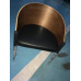 King Costes Coffee Chair,PU Or Real Leather Of Various Colors With Legs In Black Or Silver