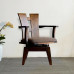 Japan Solid Wood Swivel Chair Dining Chair Sofa Chair Official Hat Chair Walnut Color Distressed Armrest Backrest Chair Original Wood Creative Japan Solid Wood Swivel Chair Dining Chair Sofa Chair Official Hat Chair Walnut Color Distressed Armrest Backrest Chair Original Wood Creative