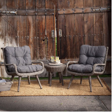 Outdoor Furniture Patio Rattan Chair Sofa Courtyard Villa Living Room Imitation Rattan Sofa Table Chair Combination Modern Sofa