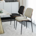 Modern Minimalistic Luxurious Home Dining Chairs Makeup Meeting Seats Italian Solid Wood Backrest Dining Room Table and Chairs