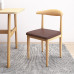 Nordic Minimalist Office Stool Chair Backrest Retro Iron Imitation Solid Wood Bullhorn Chair for Home Study Student Bedroom Nordic Minimalist Office Stool Chair Backrest Retro Iron Imitation Solid Wood Bullhorn Chair for Home Study Student Bedroom