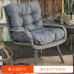 Outdoor Furniture Patio Rattan Chair Sofa Courtyard Villa Living Room Imitation Rattan Sofa Table Chair Combination Modern Sofa