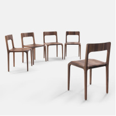 Black Walnut Solid Wood Dining Chair Minimalist Luxury Book Chair Home Use