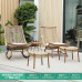 Outdoor Patio Adult Lounge Recliner Rocking Chair Rattan Chair Relax Leisure Home Yard Garden Lazy Person Rocker