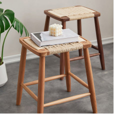 Scandinavian Solid Rattan Weave Stool Cherrywood Bar Stool Vanity Stool Shoe Changing Stool Walnut HighLeg Dining Chair Modern Minimalist Scandinavian Solid Rattan Weave Stool Cherrywood Bar Stool Vanity Stool Shoe Changing Stool Walnut HighLeg Dining Chair Modern Minimalist