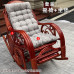 Natural Rattan Basket Cane Rocking Chair Lounge Chair for Adults Balcony Home Recreation Special for Elderly Sleeping Chair Wicker Basket Weaved Chair Rocking Chair
