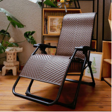 Comfortable Reclining Chair for Napping Home Use Foldable Rattan Chair Balcony Elderly Special Luxury Resting Midday Sleep Chair