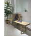 Solid White Waxwood Long Slab Chair Rustic Bistro Home Leisure Windsor Long Bench Cupboard Window Backrest Chair Solid White Waxwood Long Slab Chair Rustic Bistro Home Leisure Windsor Long Bench Cupboard Window Backrest Chair