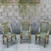 Old Style Bamboo Chair Handcrafted Rattan Chair Balcony Bamboo Stool Small Square Stool Low Stool