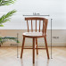 Vintage Wicker Braid Japanese Porch Back Cushioned Dressing Chair Traditional Home Dining Room Leisure Windsor Seating