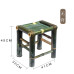 Old Style Bamboo Chair Handcrafted Rattan Chair Balcony Bamboo Stool Small Square Stool Low Stool