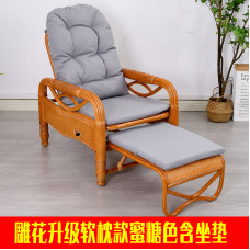 Rattan Chair Rocking Chair Adult Balcony Recliner Chair Old Peoples Home Living Room Lounge Nap Chair Rattan Weaving Chair