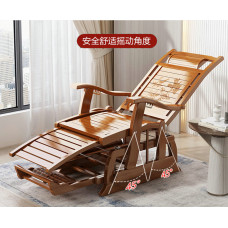 Rocking Chair Lounge Chair Home Adult Balcony Leisure Folding Bed Nap Chair Elderly Noon Break Solid Wood Comfortable Chair Lazy Person Bamboo Chair Rocking Chair Lounge Chair Home Adult Balcony Leisure Folding Bed Nap Chair Elderly Noon Break Solid Wood Comfortable Chair Lazy Person Bamboo Chair