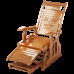 Rocking Chair Lounge Chair Home Adult Balcony Leisure Folding Bed Nap Chair Elderly Noon Break Solid Wood Comfortable Chair Lazy Person Bamboo Chair