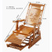 Rocking Chair Lounge Chair Home Adult Balcony Leisure Folding Bed Nap Chair Elderly Noon Break Solid Wood Comfortable Chair Lazy Person Bamboo Chair