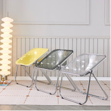 Acrylic Backrest Chairs Foldable Table Chairs Cafe Chairs for Home Balcony Leisure Acrylic Backrest Chairs Foldable Table Chairs Cafe Chairs for Home Balcony Leisure