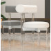 Transparent Acrylic Dining Chairs with Comfortable Backrest