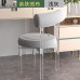 Transparent Acrylic Dining Chairs with Comfortable Backrest