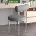 Transparent Acrylic Dining Chairs with Comfortable Backrest