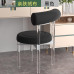 Transparent Acrylic Dining Chairs with Comfortable Backrest
