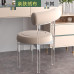 Transparent Acrylic Dining Chairs with Comfortable Backrest