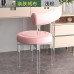 Transparent Acrylic Dining Chairs with Comfortable Backrest