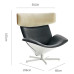 Italian Designer Almora Style Nordic Luxury Unique Shaped Glass and Steel Backrest Relaxation Reception Zongzi Chair Italian Designer Almora Style Nordic Luxury Unique Shaped Glass and Steel Backrest Relaxation Reception Zongzi Chair