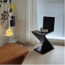 Italian Minimalist Z Chair Solid Wood Mid Century Backrest Chair Designer Retro Dining Chair Italian Minimalist Z Chair Solid Wood Mid Century Backrest Chair Designer Retro Dining Chair