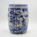 Hand Painted Porcelain Stool Drum Stool Bathroom Stool Classical Zither Drum Stool Sitting Stool Low Stool Round Stool