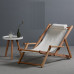 Wooden Folding Reclining Chair for Summer Indoor Outdoor Patio Relaxation