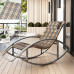 Single Summer Rocking Chair Lounger for Home Balcony Single Summer Rocking Chair Lounger for Home Balcony