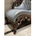 Premium Quality Lounge Chaise Sofa In Italian Leather Or Chenille Hand Embroidered Jacquard
